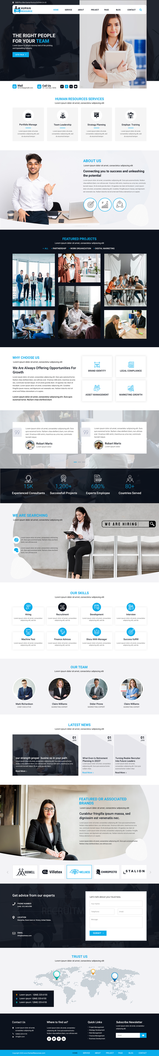 Human Resource WordPress Theme